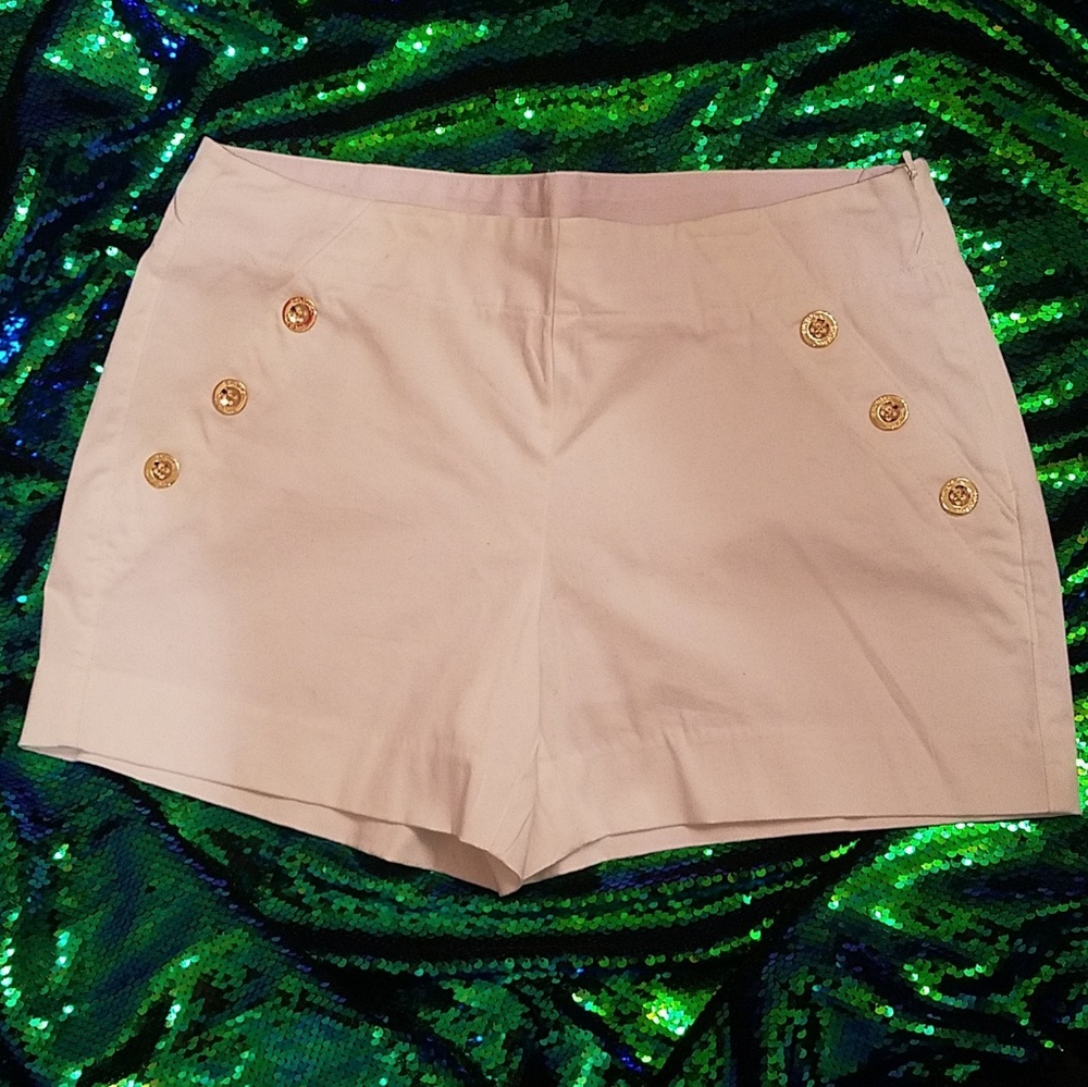 NWT Lilly Pulitzer White Marina Stretch Shorts
